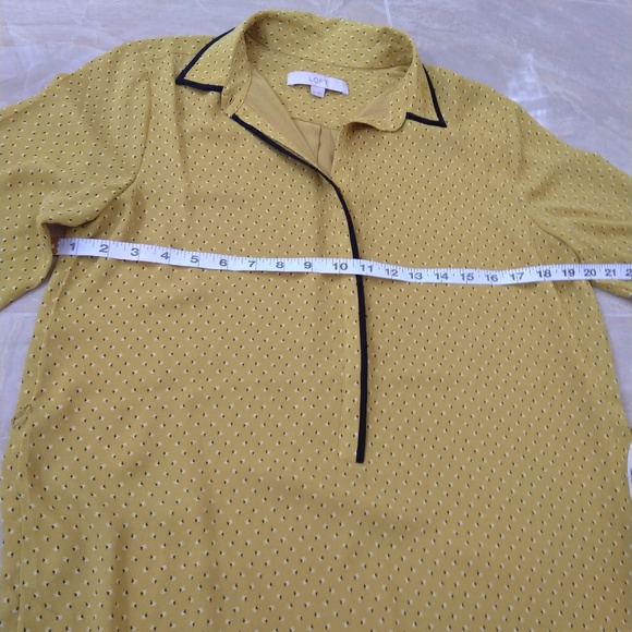 Ann Taylor LOFT mustard dress size medium - Picture 7 of 8